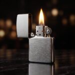 Fırçalı Model Gümüş Armor Zippo Çakmak