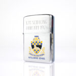 1974 Eski Tarihli Intelligence School Zippo Çakmak - Görsel 2