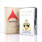 1974 Eski Tarihli Intelligence School Zippo Çakmak - Görsel 8