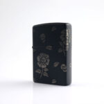 Floral Skull Design Classic Zippo Çakmak - Görsel 2
