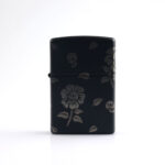 Floral Skull Design Classic Zippo Çakmak - Görsel 3