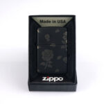 Floral Skull Design Classic Zippo Çakmak - Görsel 5