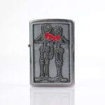 Love Skull Plakalı Zippo Çakmak - Görsel 2