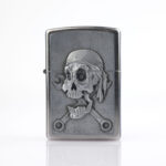Skull Plakalı Zippo Çakmak - Görsel 3