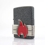 Zippo Flame Design Plakalı Zippo Çakmak - Görsel 2