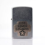Cowboy Design Plakalı Zippo Çakmak - Görsel 3