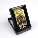 Marlboro Cowboy Plakalı Zippo Çakmak - Görsel 10