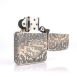 Harley-Davidson Sterling Silver (Gümüş) Armor Luxury 360° Zippo Çakmak - Görsel 6