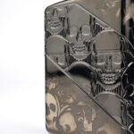 Black Skull Armor Luxury 360° Model Zippo Çakmak - Görsel 6