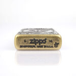 Antic Brass Skull Armor Luxury 360° Zippo Çakmak - Görsel 9