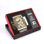 Antic Brass Skull Armor Luxury 360° Zippo Çakmak - Görsel 10