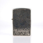 Marlboro Sterling Silver (Gümüş) Armor Zippo Çakmak - Görsel 3