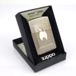 Black Zippo Flame Design Armor Zippo Çakmak - Görsel 6