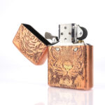 Tiger Design Copper Armor Zippo Çakmak - Görsel 5