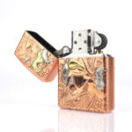 Anime Design Copper Armor Zippo Çakmak - Görsel 5