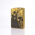 Skull Design Armor  Zippo Çakmak - Görsel 2