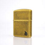 Antique Brass Flame Design Armor Zippo Çakmak - Görsel 2