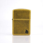 Antique Brass Flame Design Armor Zippo Çakmak - Görsel 3