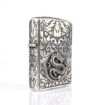Dragon Sterling Silver (Gümüş) Armor Luxury 360° Zippo Çakmak - Görsel 5