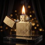 Geometric Design Armor Zippo Çakmak