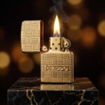 Deep Carve Design Armor Zippo Çakmak