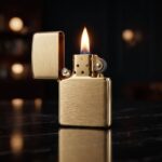 Fırçalı Gold Model Armor Zippo Çakmak