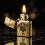 Spider-Man Gold Armor Zippo Çakmak