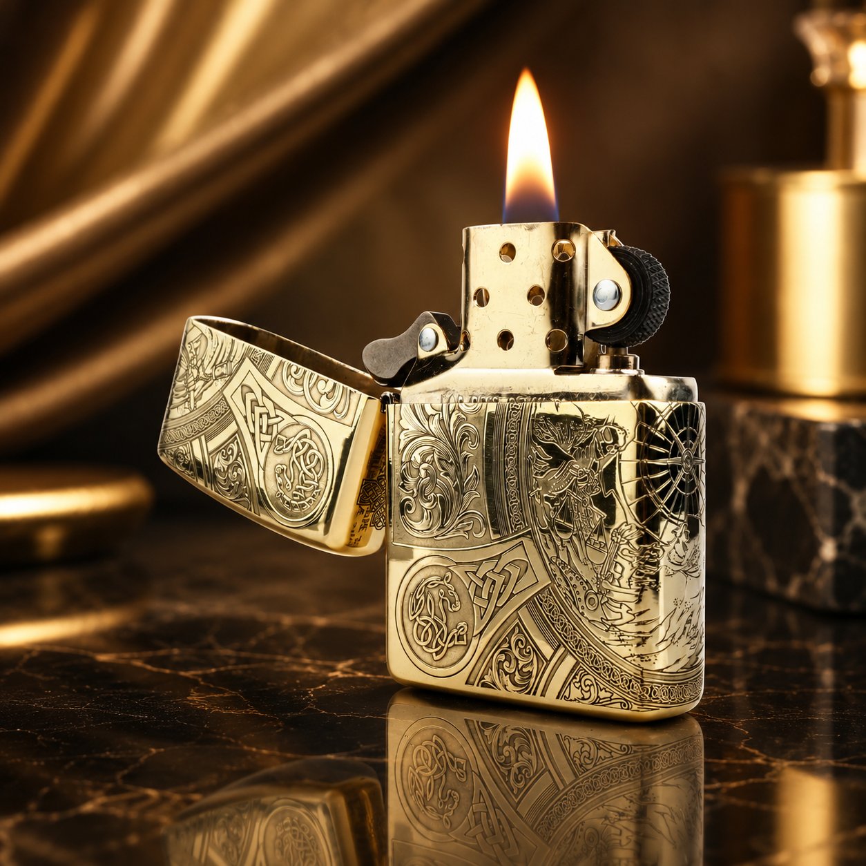 1-ates-premium-armor-zippo-cakmak-zippo-myzippo-zippo-cakmak-ates-premium-zippo-7 Azrail Modeli Armor Zippo Çakmak - Görsel 1