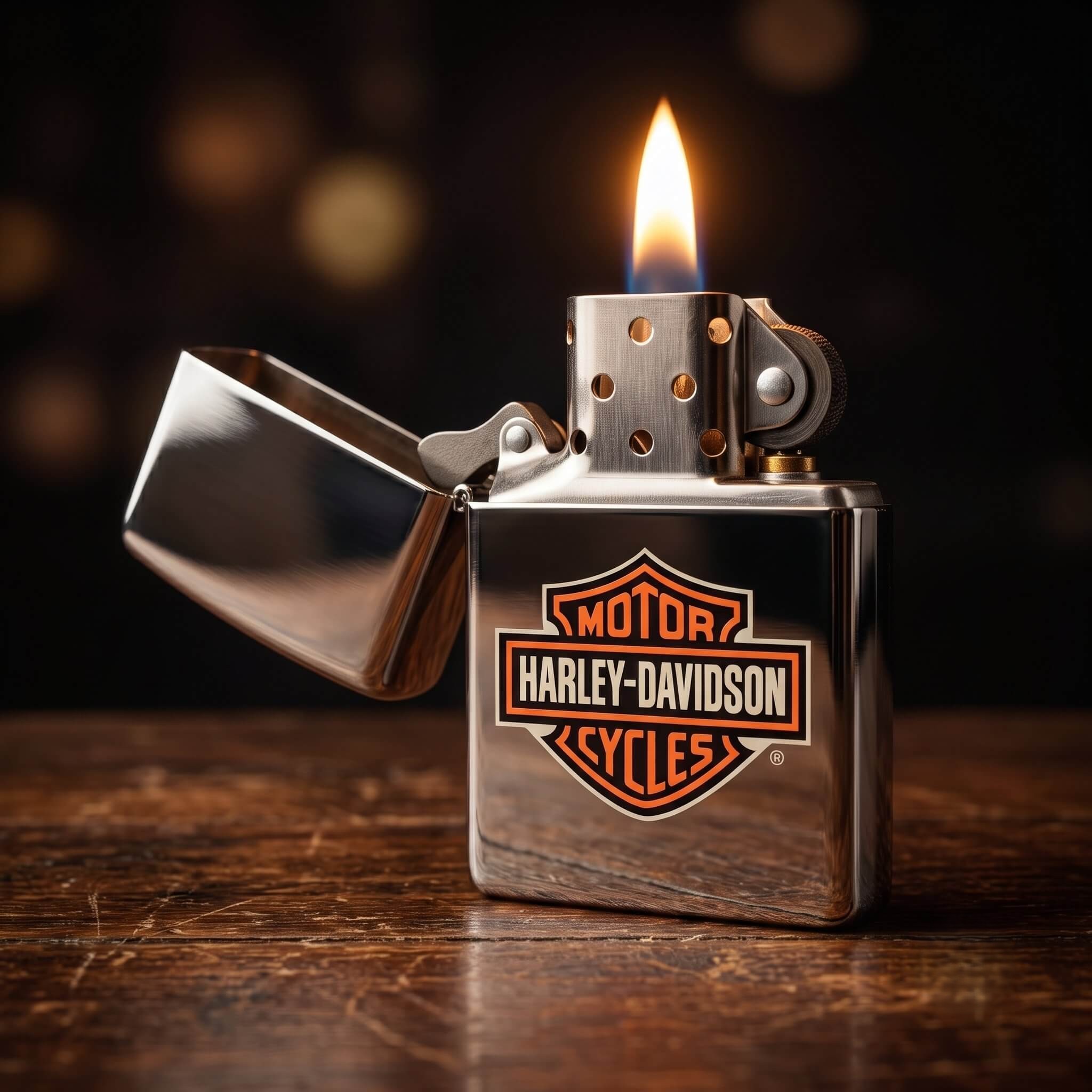 1-ates-premium-classic-klasik-zippo-cakmak-zippo-myzippo-zippo-cakmak-ates-premium-zippo-14 1997 Eski Tarihli Harley-Davidson Zippo Çakmak - Görsel 1
