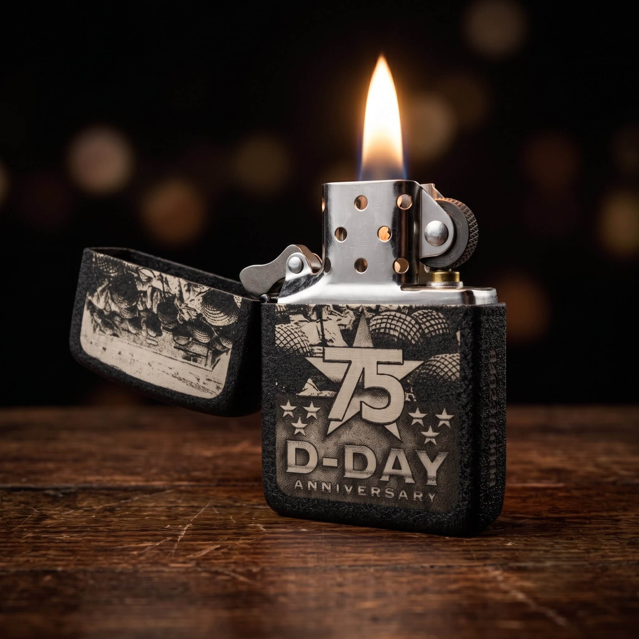 1-ates-premium-classic-klasik-zippo-cakmak-zippo-myzippo-zippo-cakmak-ates-premium-zippo-21 Eski Tarihli Normandy Limited Edition Zippo Çakmak - Görsel 1