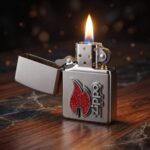 Zippo Flame Design Plakalı Zippo Çakmak