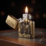 Marlboro Cowboy Plakalı Zippo Çakmak