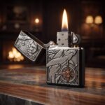 Shark Design Plakalı Zippo Çakmak