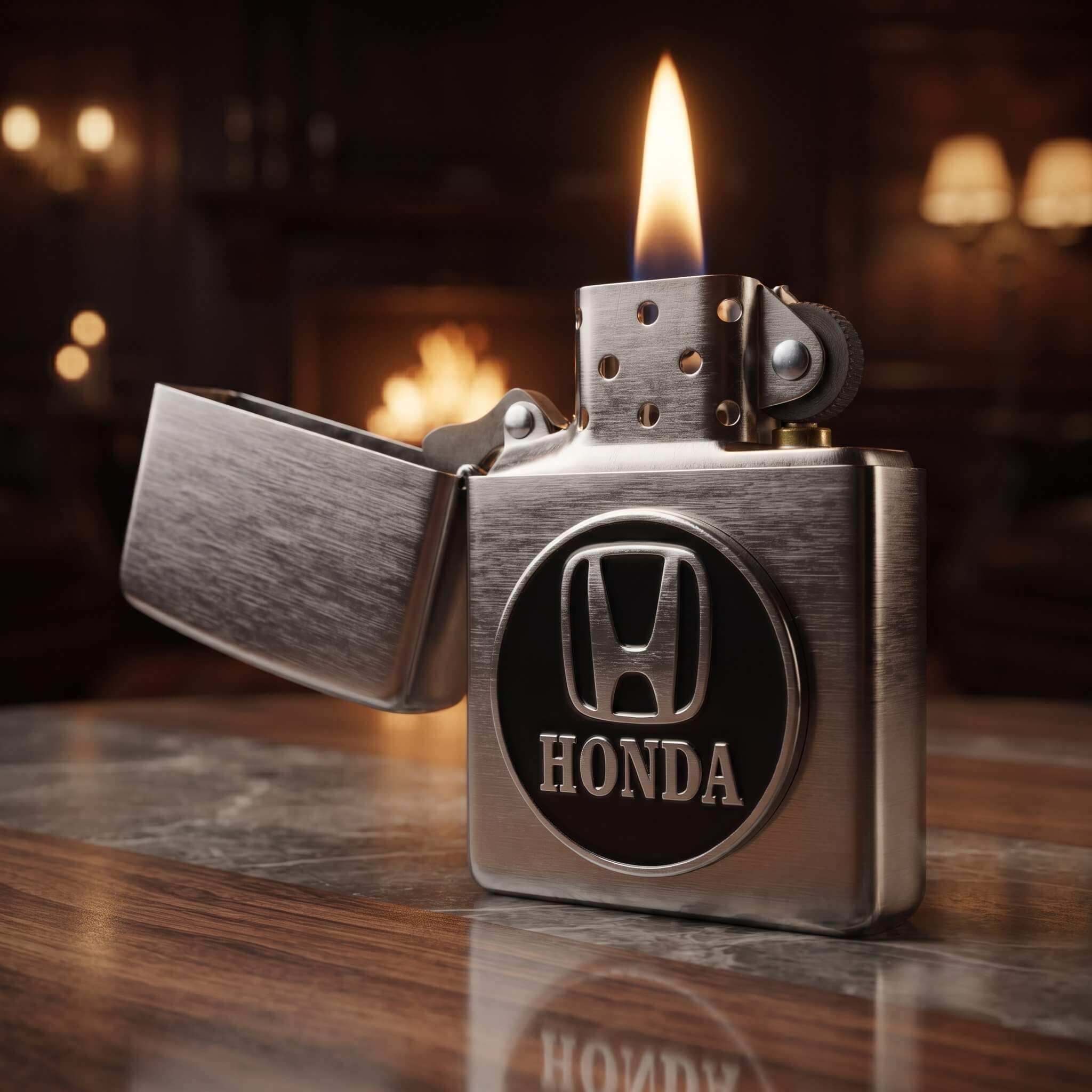 1-zippo-plakalı-zippo-ates-premium-modelleri-kalin-govdeli-orijinal-zippo-cakmaklari-ates-premium-zippo- Honda Design Plakalı Zippo Çakmak - Görsel 1