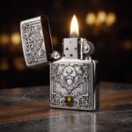 Wolf Plakalı Zippo Çakmak