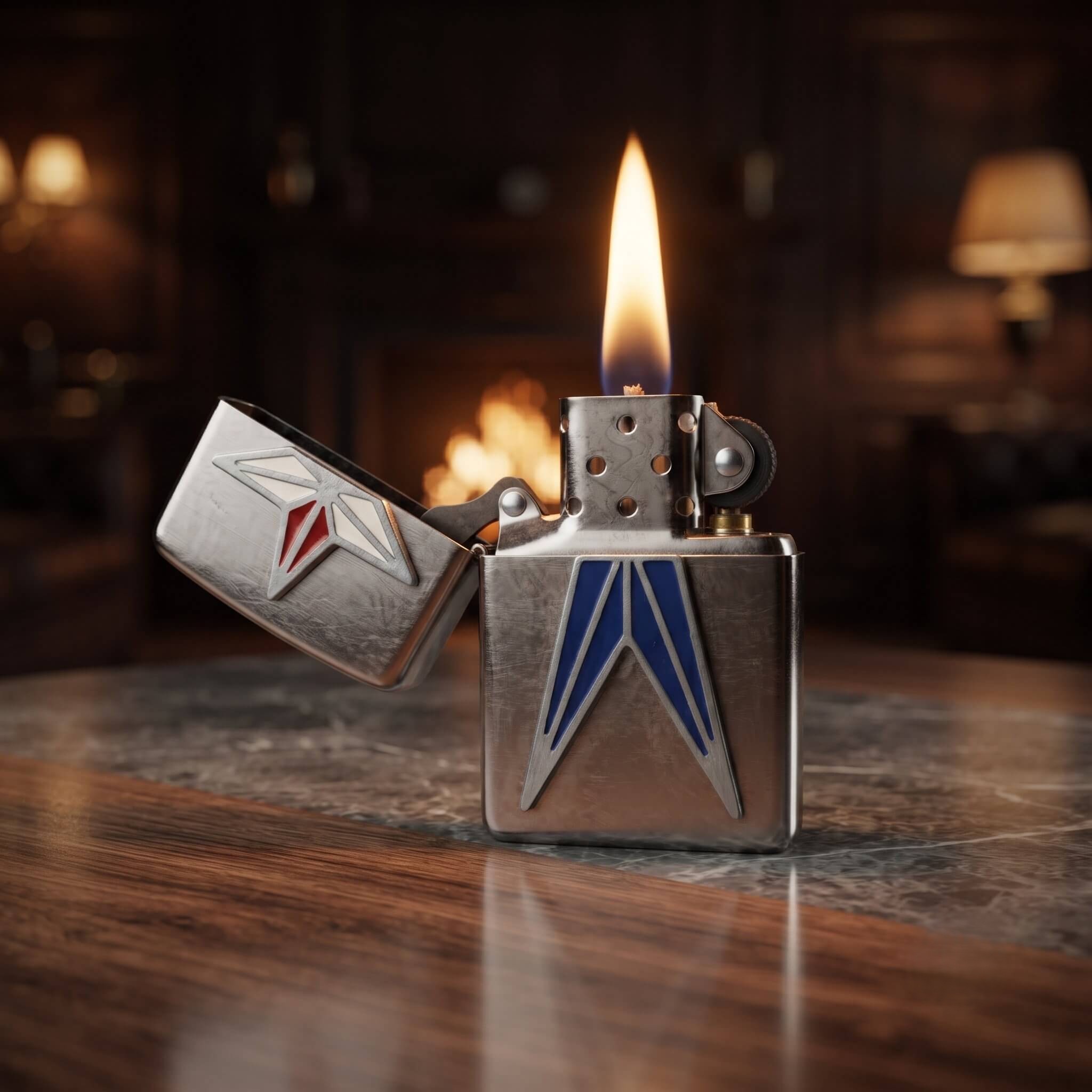 1-zippo-plakalı-zippo-ates-premium-modelleri-kalin-govdeli-orijinal-zippo-cakmaklari-ates-premium-zippo- Us Flame Plakalı Zippo Çakmak - Görsel 1