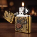 Orijinal Zippo Armor çakmak, Panda Design figürü ve kalın gövdeli Armor kasa yapısıyla öne çıkan koleksiyonluk premium Zippo modeli – Ateş Premium.