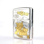 Orijinal Zippo Armor çakmak, Tom and Jerry Design baskılı koleksiyonluk premium Zippo modeli – Ateş Premium.