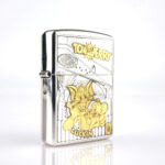 Orijinal Zippo Armor çakmak, Tom and Jerry Design baskılı koleksiyonluk premium Zippo modeli – Ateş Premium.