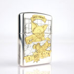 Orijinal Zippo Armor çakmak, Tom and Jerry Design baskılı koleksiyonluk premium Zippo modeli – Ateş Premium.