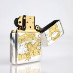 Orijinal Zippo Armor çakmak, Tom and Jerry Design baskılı koleksiyonluk premium Zippo modeli – Ateş Premium.
