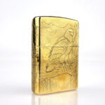 Orijinal Zippo Classic çakmak, Eagle (Kartal) Design 360° yüzey desenine sahip koleksiyonluk premium Zippo modeli – Ateş Premium.