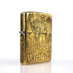 Orijinal Zippo Classic çakmak, Marlboro Design 360° yüzey uygulaması ve limitli seri yapısıyla öne çıkan koleksiyonluk Zippo modeli – Ateş Premium.