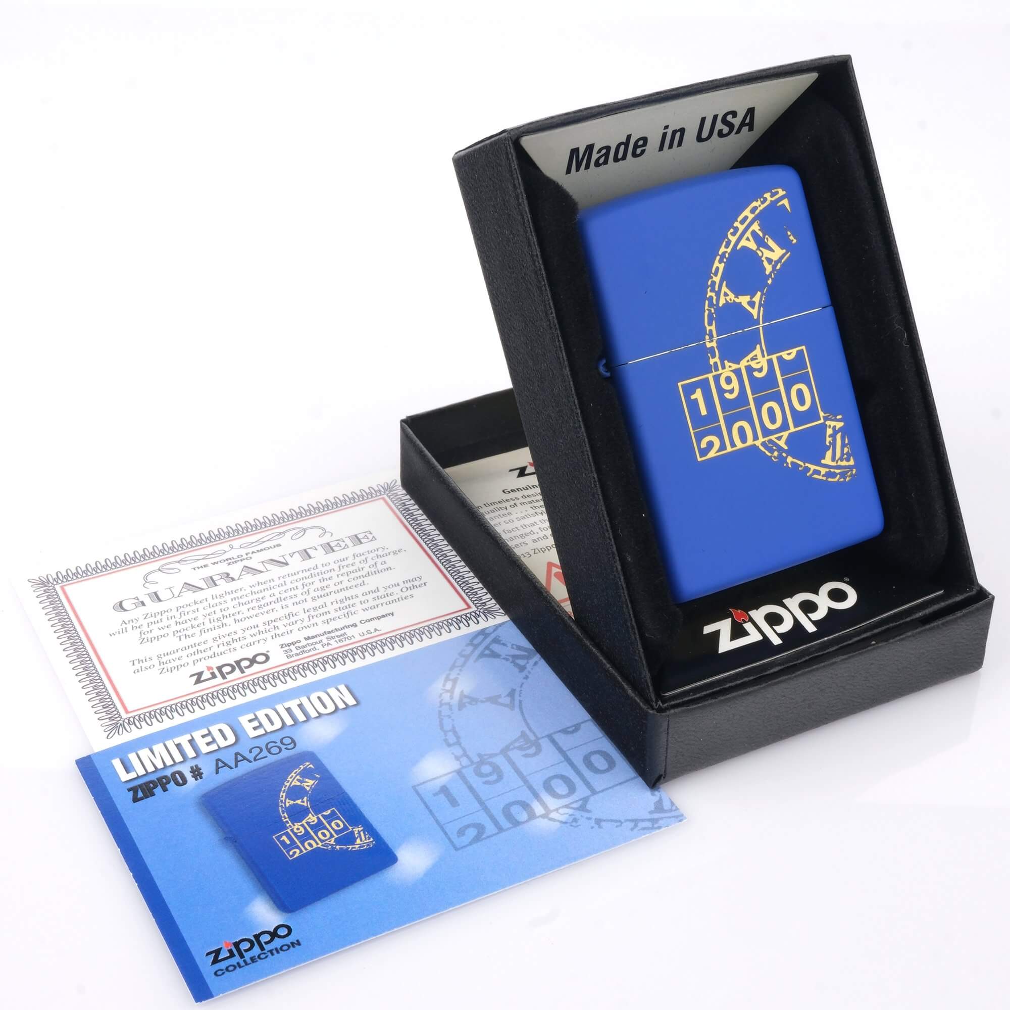 zippo-classic-limited-edition-koleksiyonluk-collection-cakmak-hediyelik-kitapcikli-booklet-orijinal-zippo-ates-premium (7) Milenyum Design Limited Koleksiyonluk Zippo Çakmak (Kitapçıklı Set) - Görsel 1