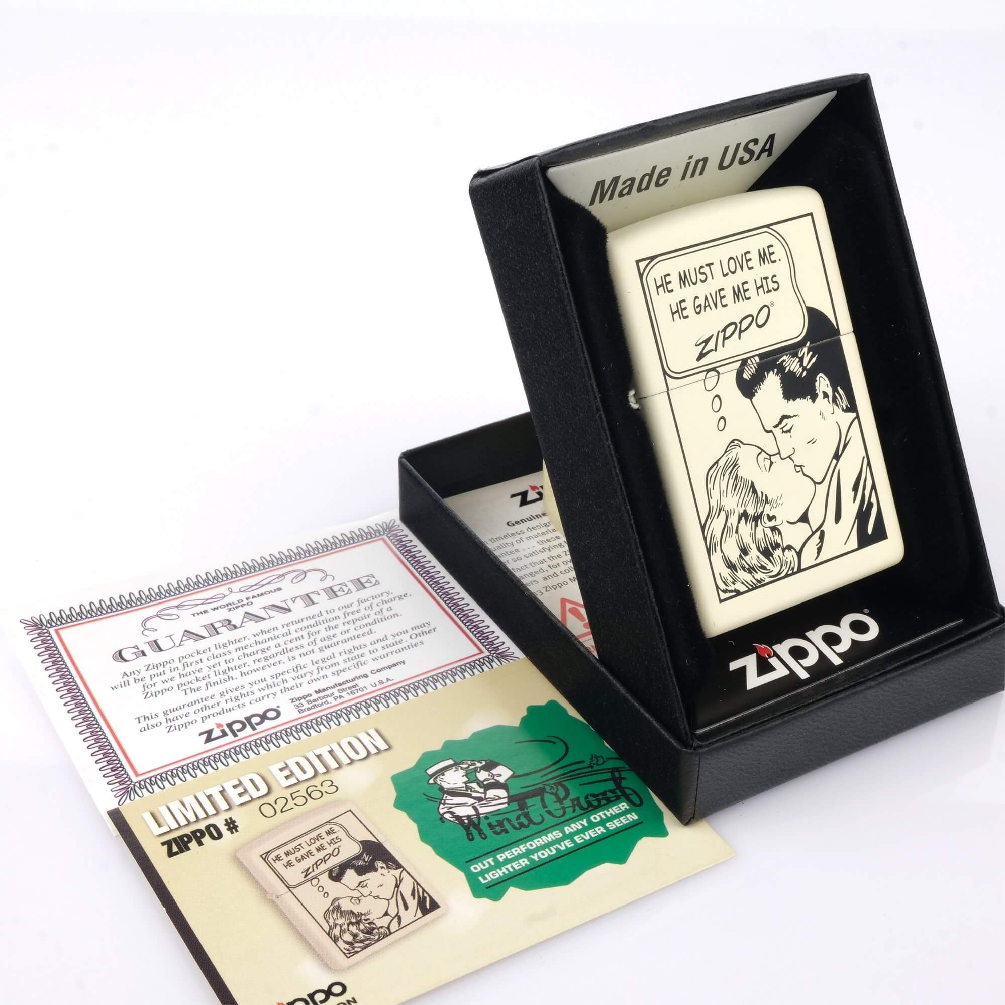 zippo-classic-limited-edition-koleksiyonluk-collection-cakmak-hediyelik-kitapcikli-booklet-orijinal-zippo-ates-premium (7) Romantic Design Limited Koleksiyonluk Zippo Çakmak (Kitapçıklı Set) - Görsel 1